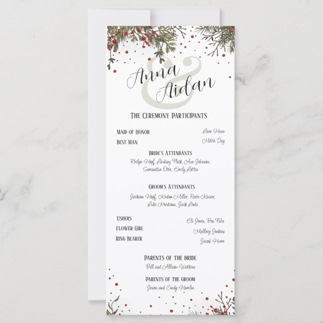 Inspirivência Moderna Elegante casamento no invern (Frente)