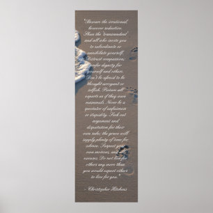 Inspiron Christopher Hitchens Bathroom Poster