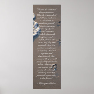 Inspiron Christopher Hitchens Bathroom Poster