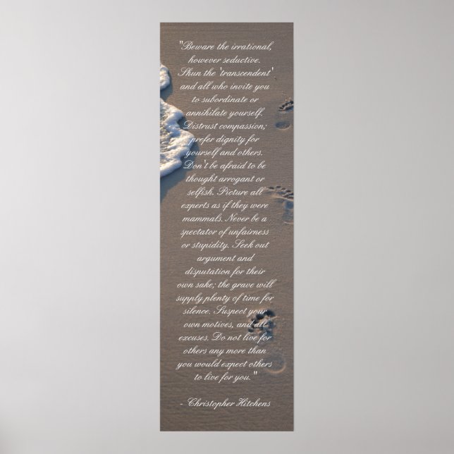 Inspiron Christopher Hitchens Bathroom Poster (Frente)