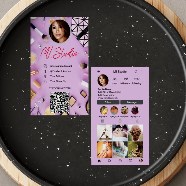 Instagram Cartões de visitas, Influenciador, Esthe (Criador carregado)