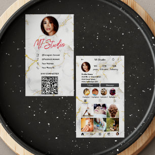 Instagram Cartões de visitas, Influenciador, Esthe