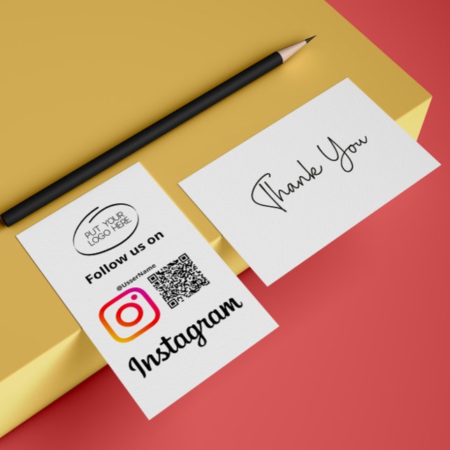 Instagram Siga-Nos Código Qr Obrigado (Instagram Follow Us Qr Code Thank You)