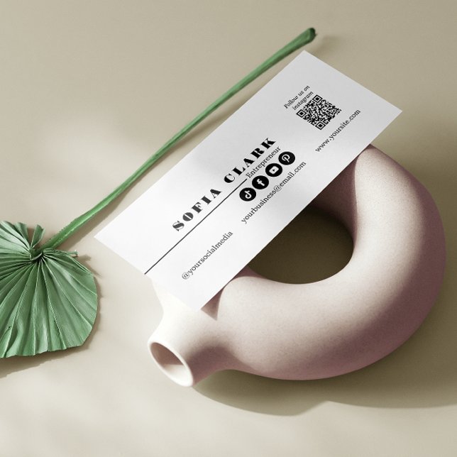 Instagram Siga-Nos Código Qr Preto e Branco (Instagram Follow Us Qr Code Black)