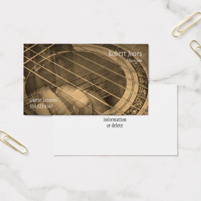 Instrução de música para professores de guitarra (Escritótio)