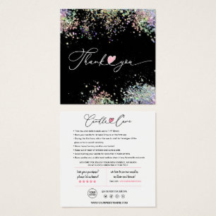 Instruções de atendimento ao cliente e Cartões de