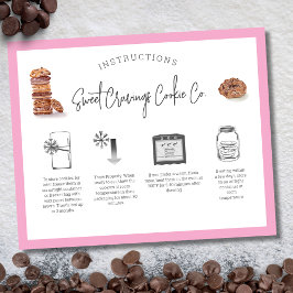 Instruções de Cuidado com Biscoitos