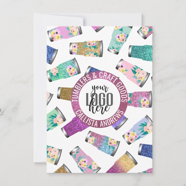 Instruções de Cuidados com Tumbler de Brilho Flora (Frente)