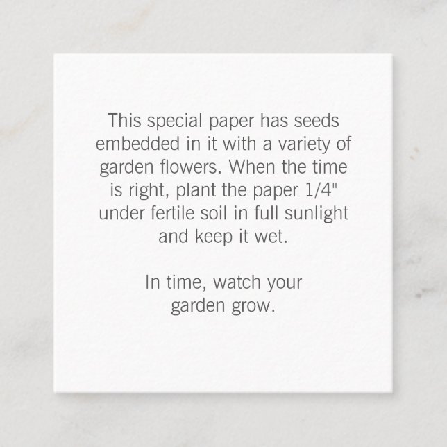 Instruções de Etiqueta de Presente (Frente)