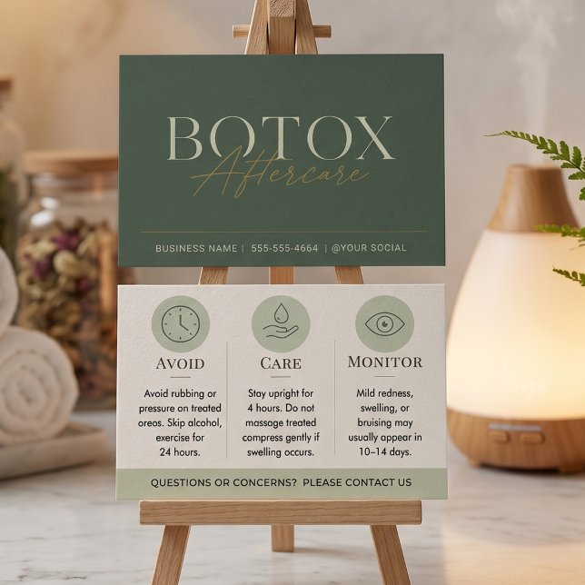 Instruções Mínimas de Pós-Tratamento Botox Verde (Criador carregado)