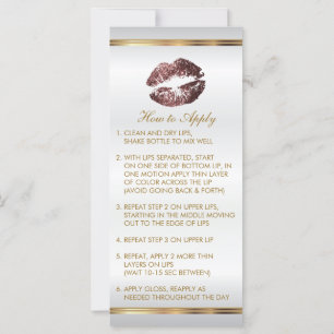 Instruções para Lípsitos Rosa Glitter com Derrame