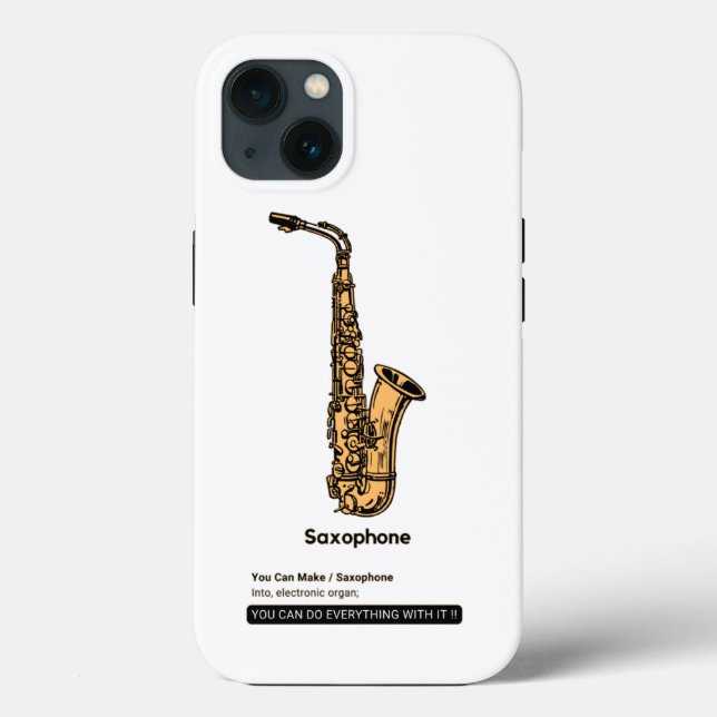 Instrumento de Jazz Saxofone (Verso)