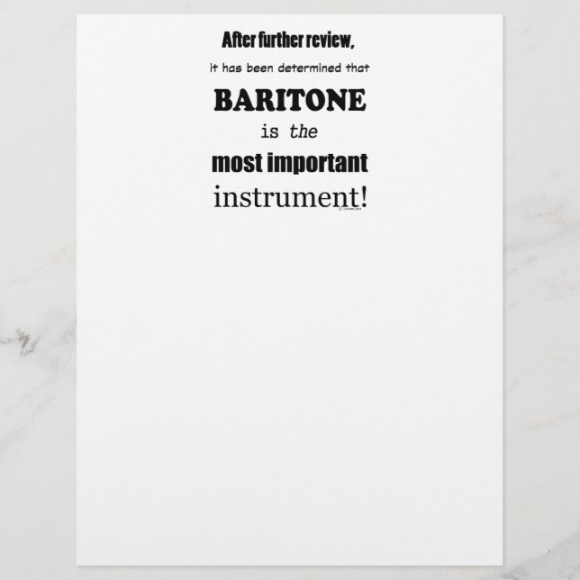 Instrumento Mais Importante da Baritona (Frente)