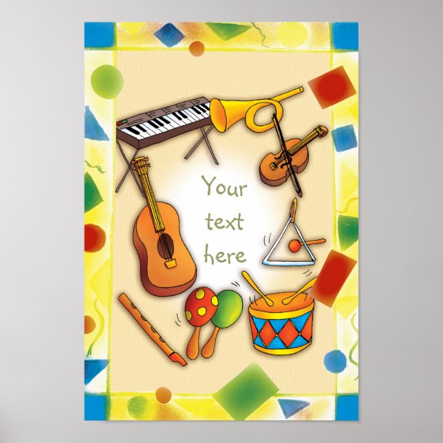 Instrumentos musicais - Poster (Frente)