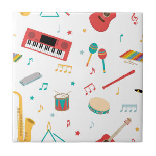 Instrumentos Musicais Tema Música Padrão
