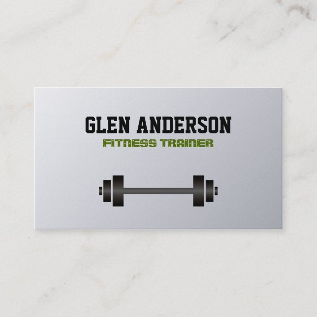 Instrutor da malhação - cartões de visitas (Frente)