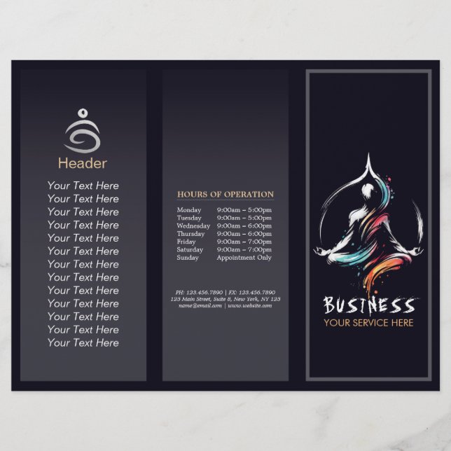 Instrutor de Meditação de Yoga Lotus Pose Bruske (Frente)