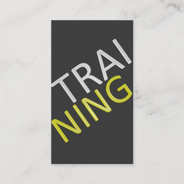 Instrutor ou cartão de visita pessoal do fitness (Frente)