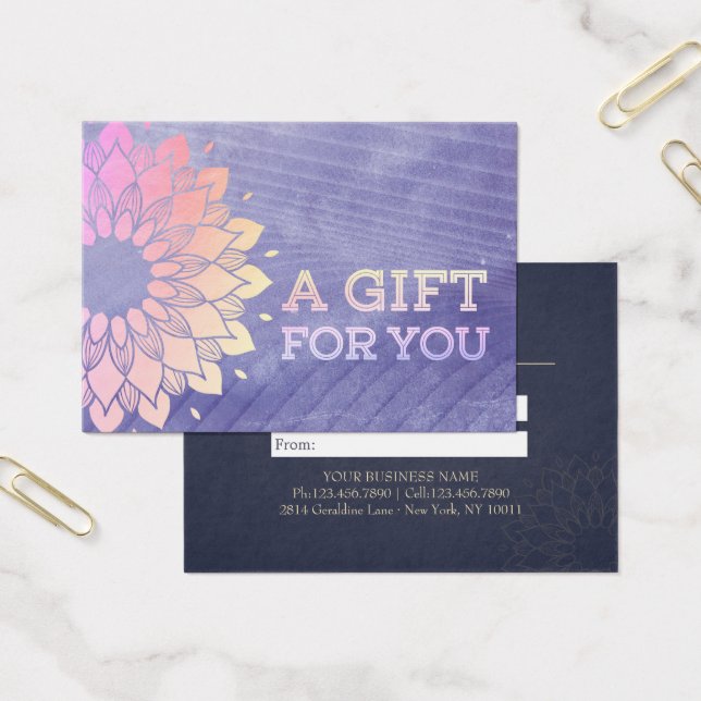 Instrutor Purple Yoga Rosa Dourado Mandala (Escritótio)