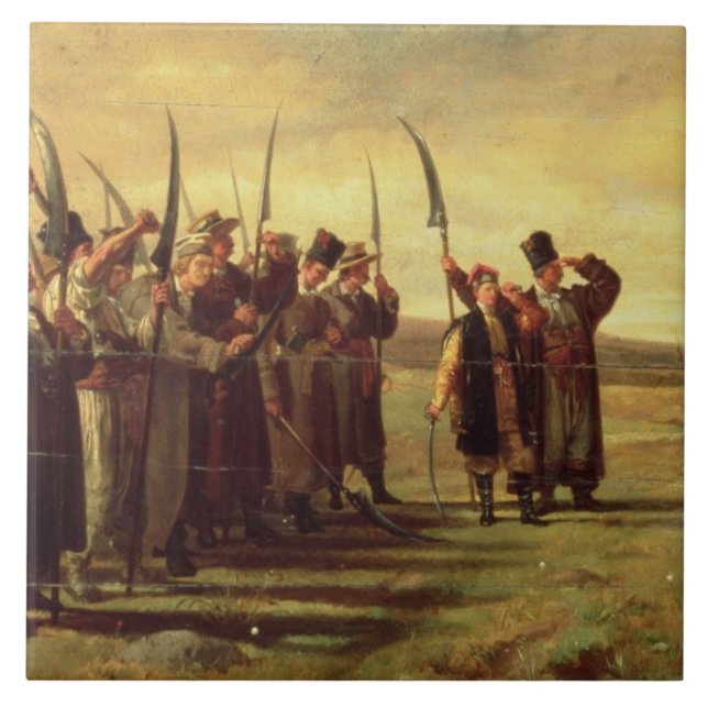 Insurrectionists poloneses da rebelião 1863 (óleo (Frente)