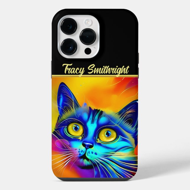 inteligência artificial animal rosto de gato  (Verso)