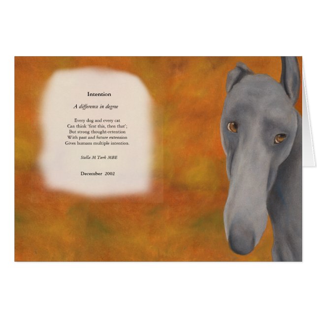 Intenção - Uma diferença no grau - cartão (Frente Horizontal)