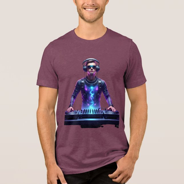 Intergalactic DJ – Cosmic Beats T-Shirt (Frente)
