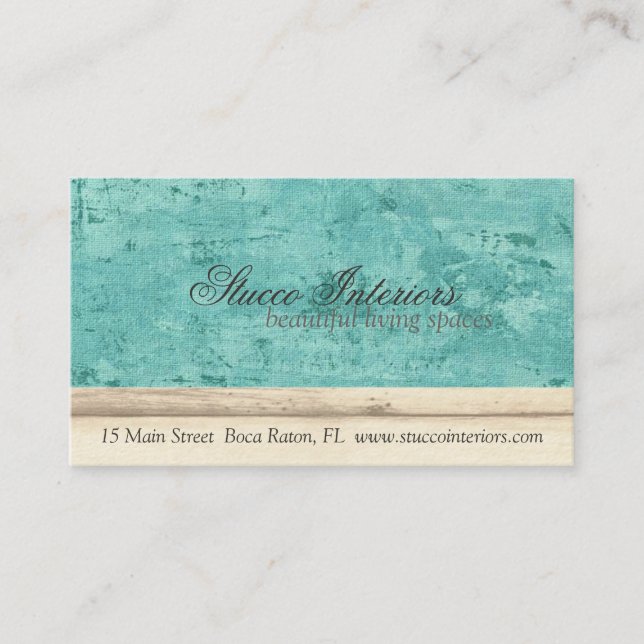 Interior | Cartões de visitas Design externos (Frente)