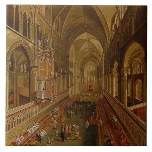 Interior da catedral de Canterbury, c.1675-1700