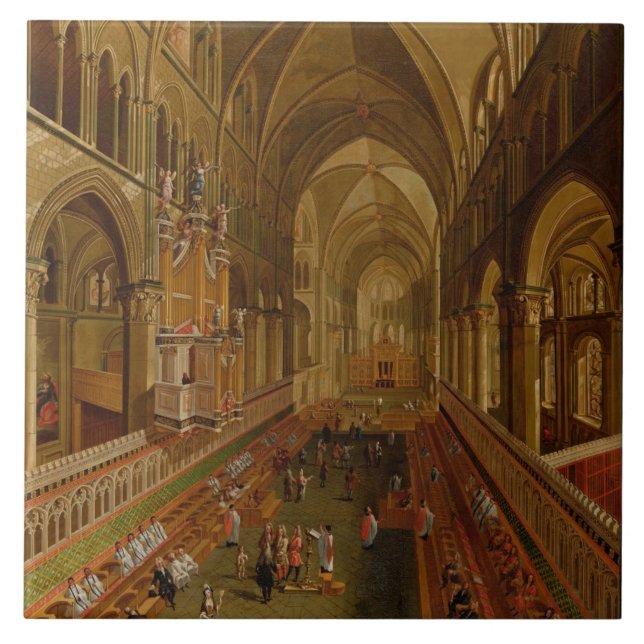 Interior da catedral de Canterbury, c.1675-1700 (Frente)