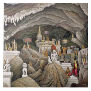 Interior da gruta de Nam Hou, Laos, 'de Atl