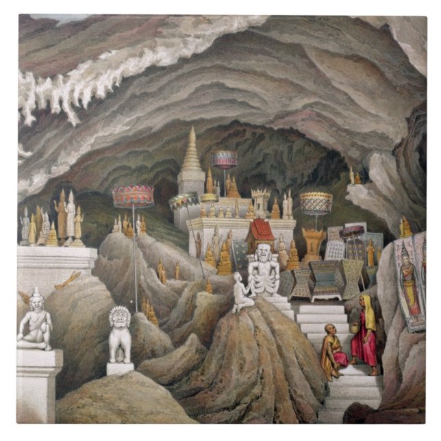 Interior da gruta de Nam Hou, Laos, 'de Atl (Frente)