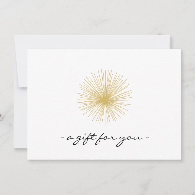 Interior Designer Vintage Logo Gift Certificate (Frente)