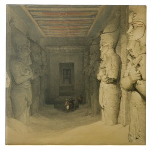 Interior do templo de Abu Simbel, de "Egipto