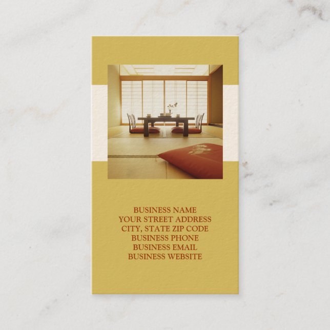 Interiores ou Cartões de visitas de preparo (Frente)