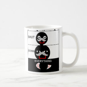 Interrompido tudo caneca de café