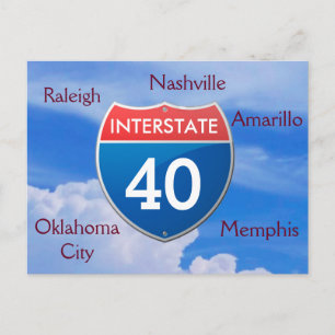 Interstate 40 - cartões postais