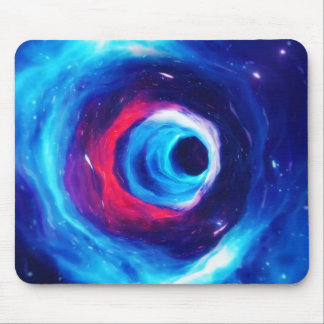 "Into the Wormhole" Space Art Mousepad