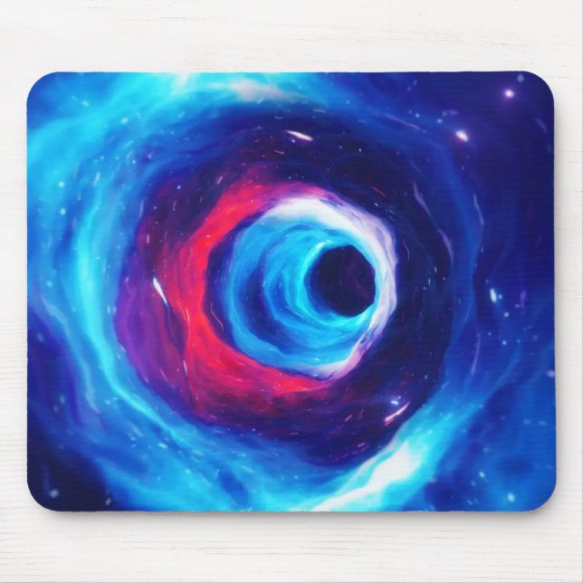 "Into the Wormhole" Space Art Mousepad (Frente)