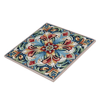 Intrair Azulejo Floral