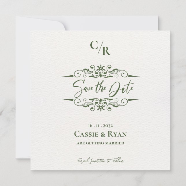 Intrate Design Monograma Weding Date (Salvar data) (Frente)