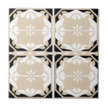 Intrato neutro de preto e bege<br><div class="desc">Na moda,  sofisticados e bonito,  esses azulejos acrescentam um pouco de elegância a qualquer sala. Inspirado por azulejos portugueses,  este design é interessante,  mas neutro o suficiente para combinar com muitos estilos de decoração. Perfeito para aqueles com casas modernas e casas de estilo vintage.</div>