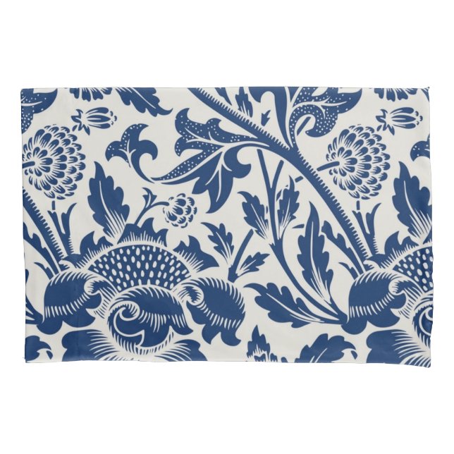 Intricate blue floral pattern on light background (Frente-Esquerda)