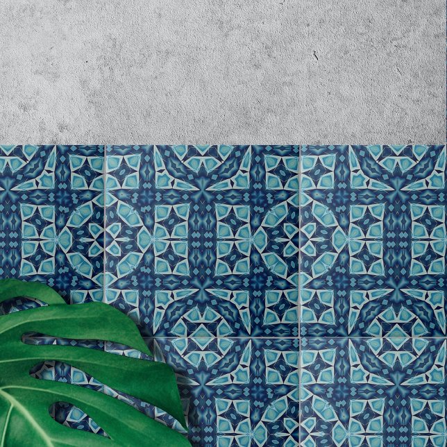 Intriciar Azul Suave Simétrico e Indigo (Criador carregado)