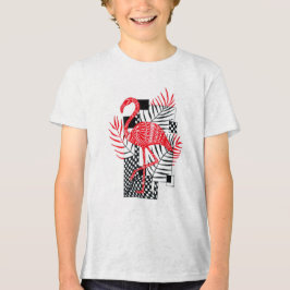 Intrincado Padrão de Flamingo Vermelho - L Tropica
