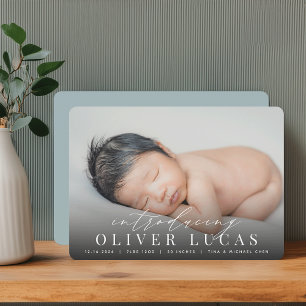 Introdução geral   Anúncio de nascimento de foto