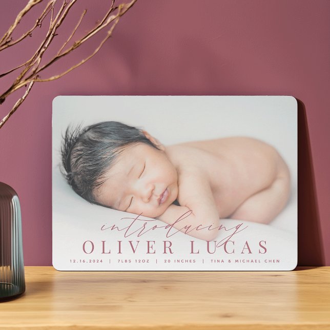 Introdução geral | Anúncio de nascimento de foto (Criador carregado)