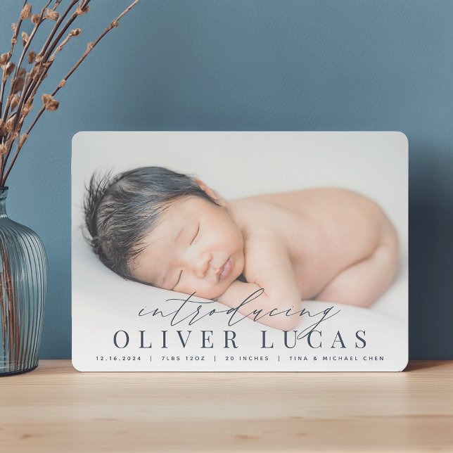 Introdução geral | Anúncio de nascimento de foto (Criador carregado)