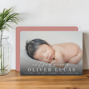 Introdução geral   Anúncio de nascimento de foto