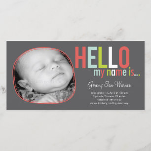 Introdução Moderna Anúncio de Nascimento do Bebê